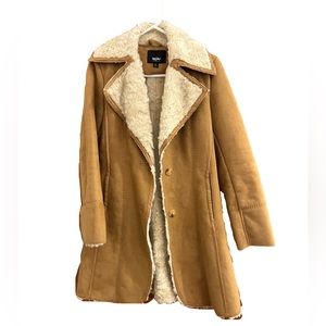Mossimo Penny Lane Faux Suede Faux Shearling Women’s Coat